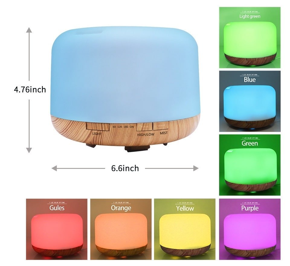 Color Changing Essential Oil Aromatherapy Diffuser With Remote - The Kings Place