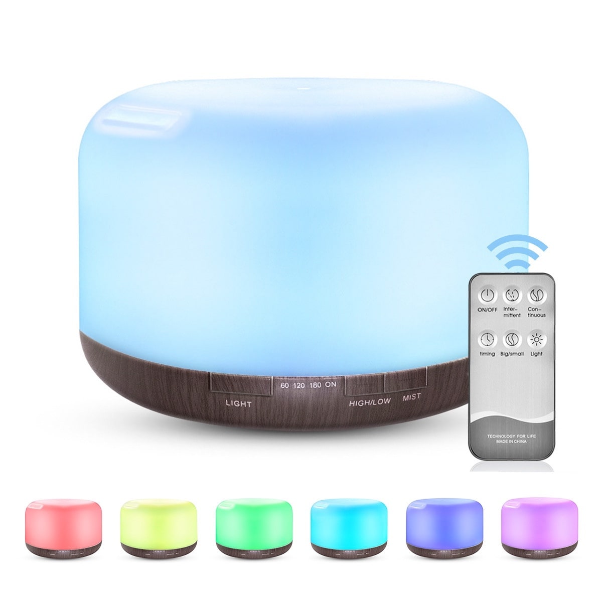 Color Changing Essential Oil Aromatherapy Diffuser With Remote - The Kings Place