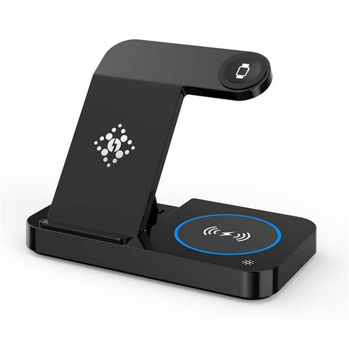 Folding Three - in - one Wireless Charging Stand - The Kings Place